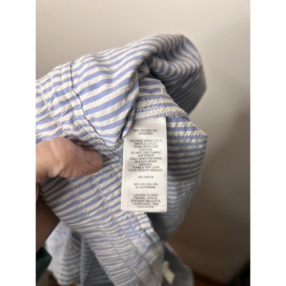 Vineyard Vines Seersucker Harbor Shorts Blue White Marthas Vineyard Size XL - Picture 11 of 11